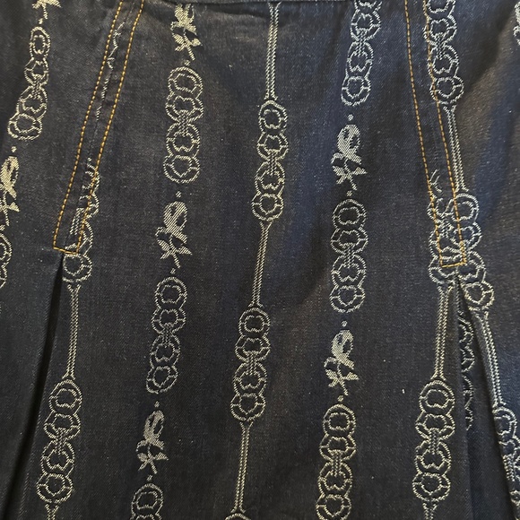 Denim Skirt, Tory Burch, size 8 - Picture 4 of 5